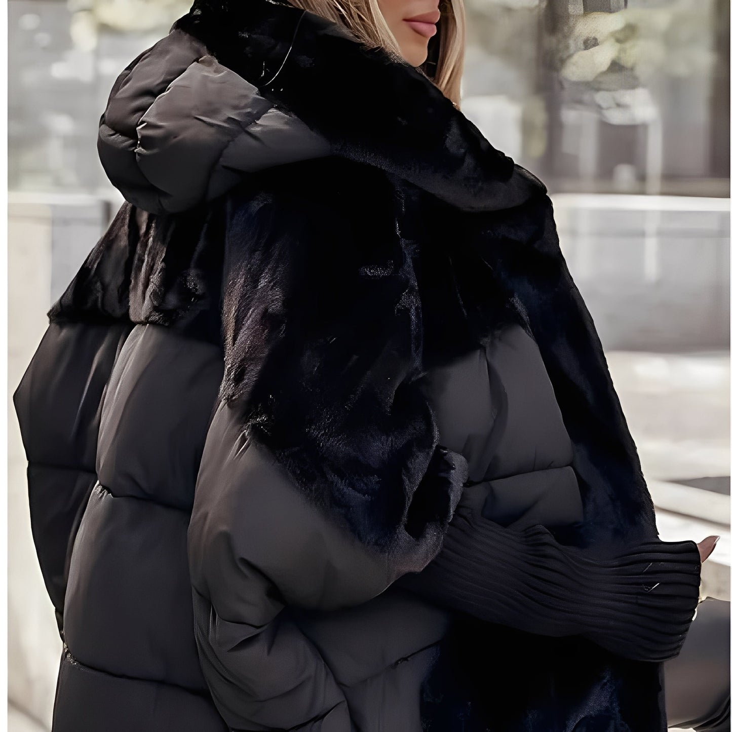 Barbara - Ylellinen huppari naisten lentäjäntakki