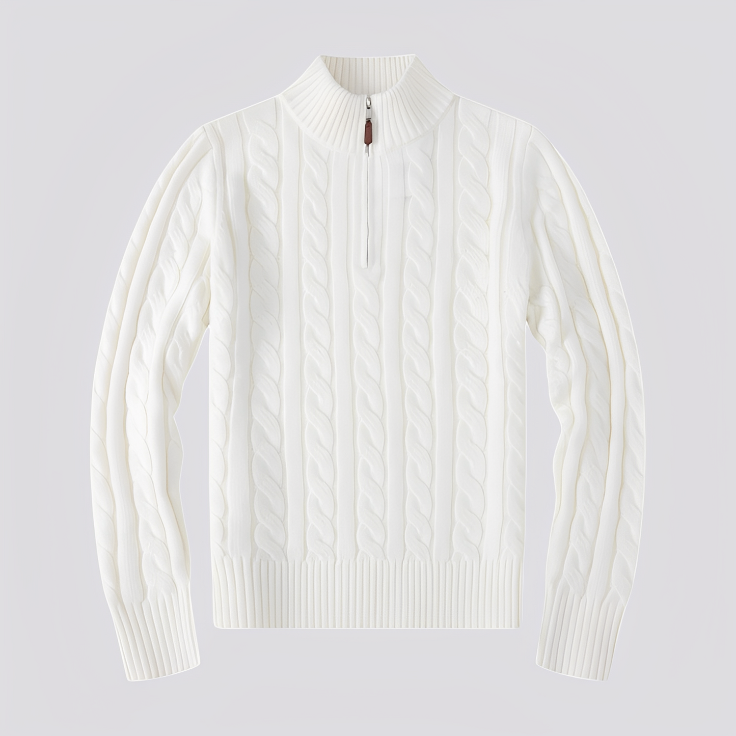 Jasper - Tyylikäs vetoketjullinen villapaita miehille