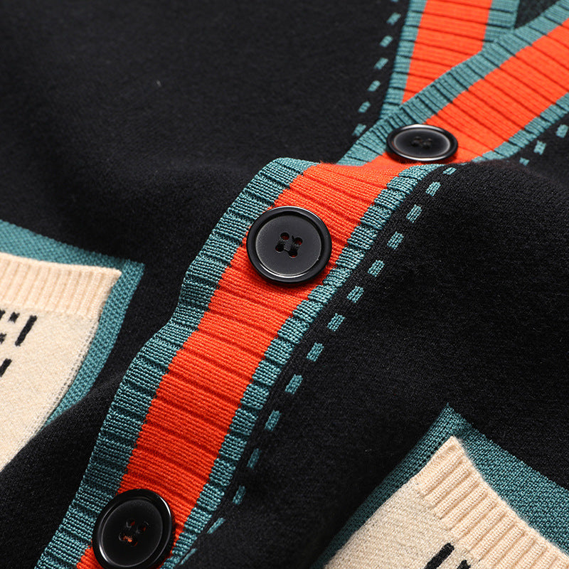 Jason - Tyylikäs neulecardigan nappilistalla miehille