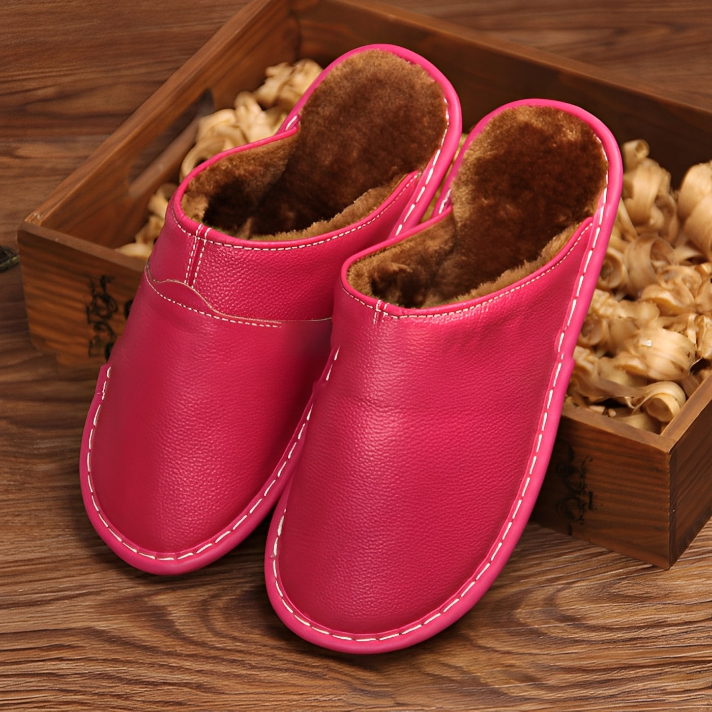 Xavier - Lämpimät puuvillasandaalit miehille