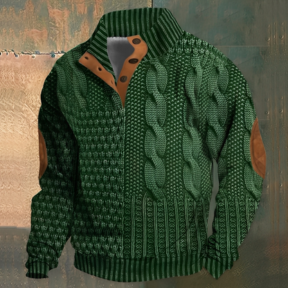 Nazaire - Miesten 3D-painettu kuviollinen villapaita