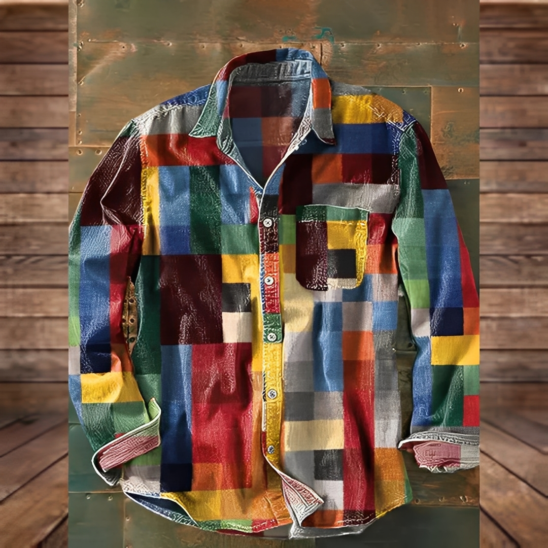 Gontran - Tyylikäs paita käytännöllisellä taskulla miehille