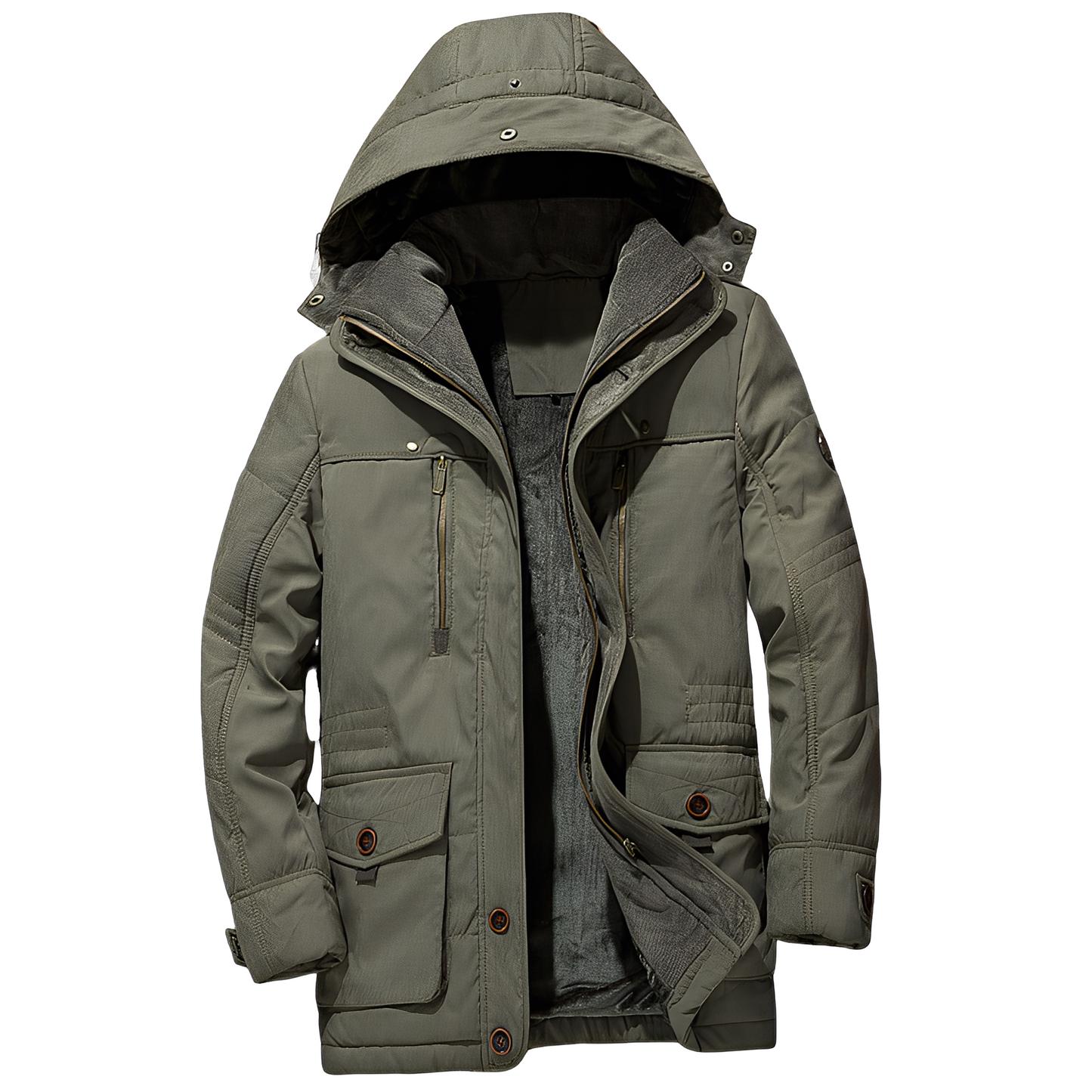 Bruce - Tyylikäs hupparitakki lämpimällä vuorella miehille