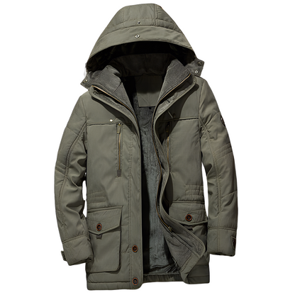 Bruce - Tyylikäs hupparitakki lämpimällä vuorella miehille