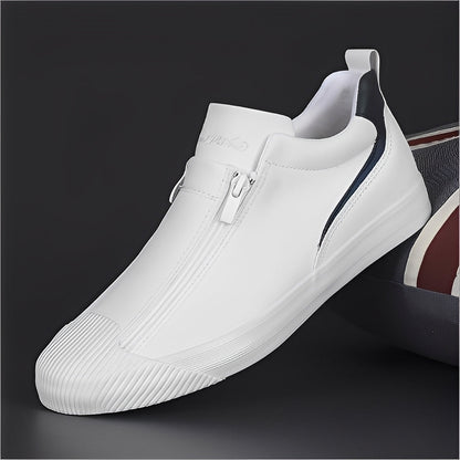 Marcus - Nahkakengät kaksinkertaisella vetoketjulla miehille