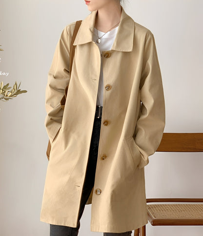 Rachael - Rento yksirivinen trenssi naisille