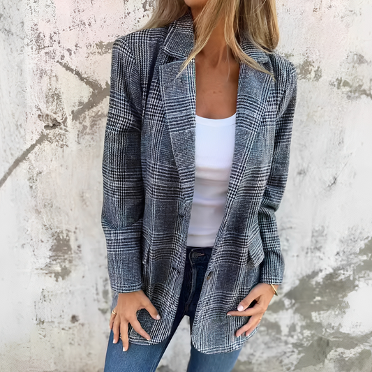 Ellen - Muodollinen ruudullinen bleiseri naisille