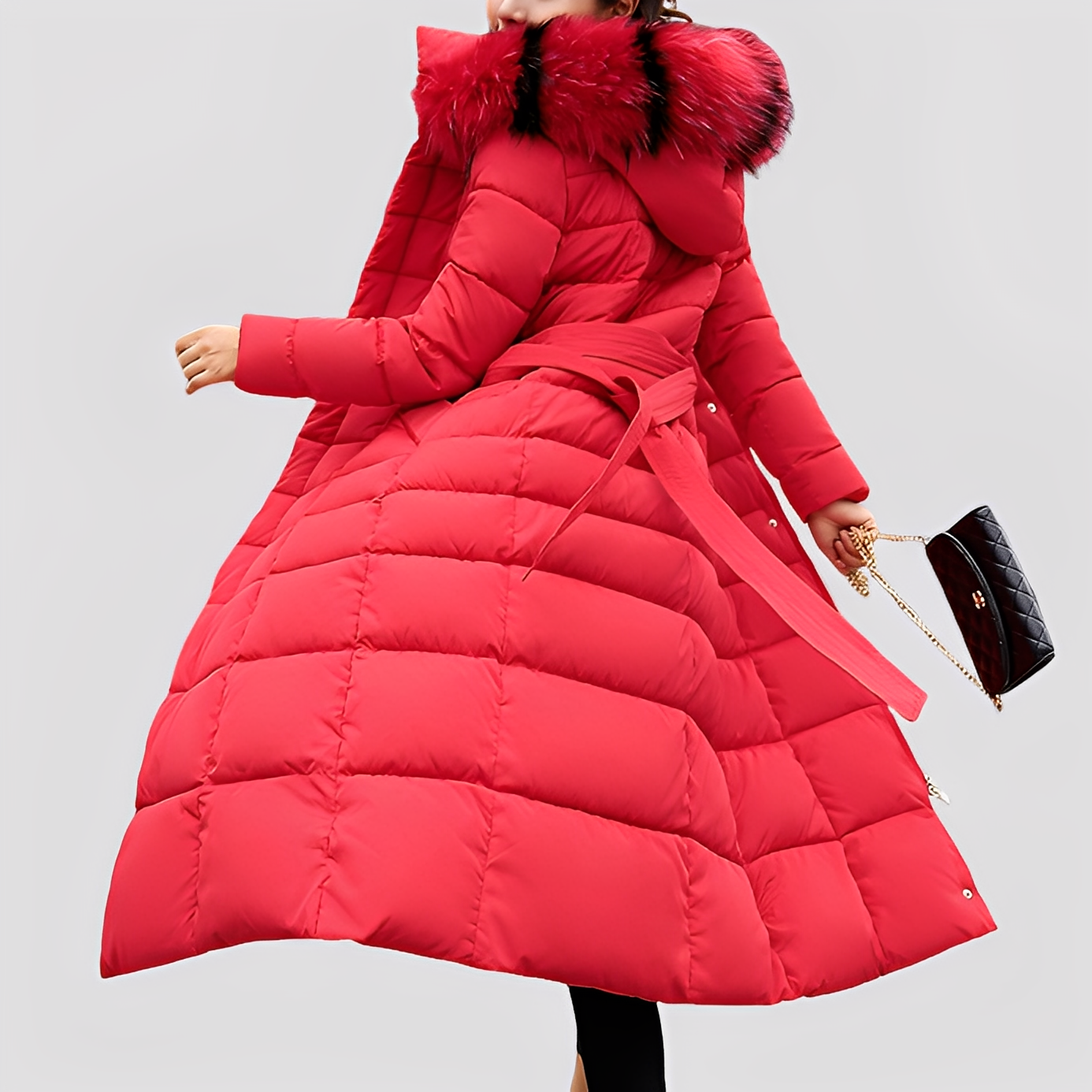 Mollie - Muotikas, topattu pitkä takki naisille