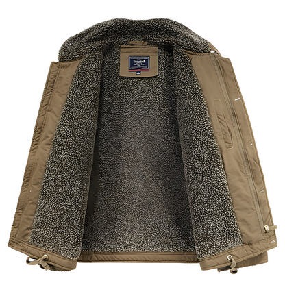 Dewey - Tyylikäs, fleecellä vuorattu takki miehille