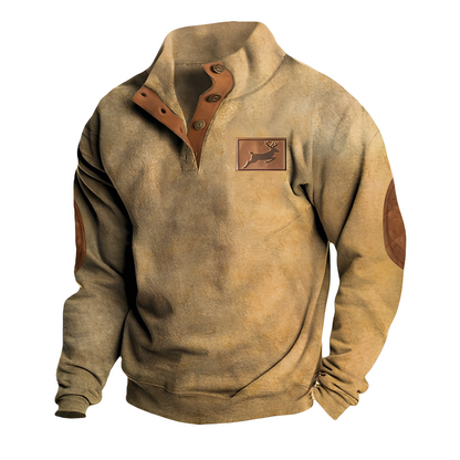 Austin - Retro-neulepusero tyylikkäällä painatuksella miehille