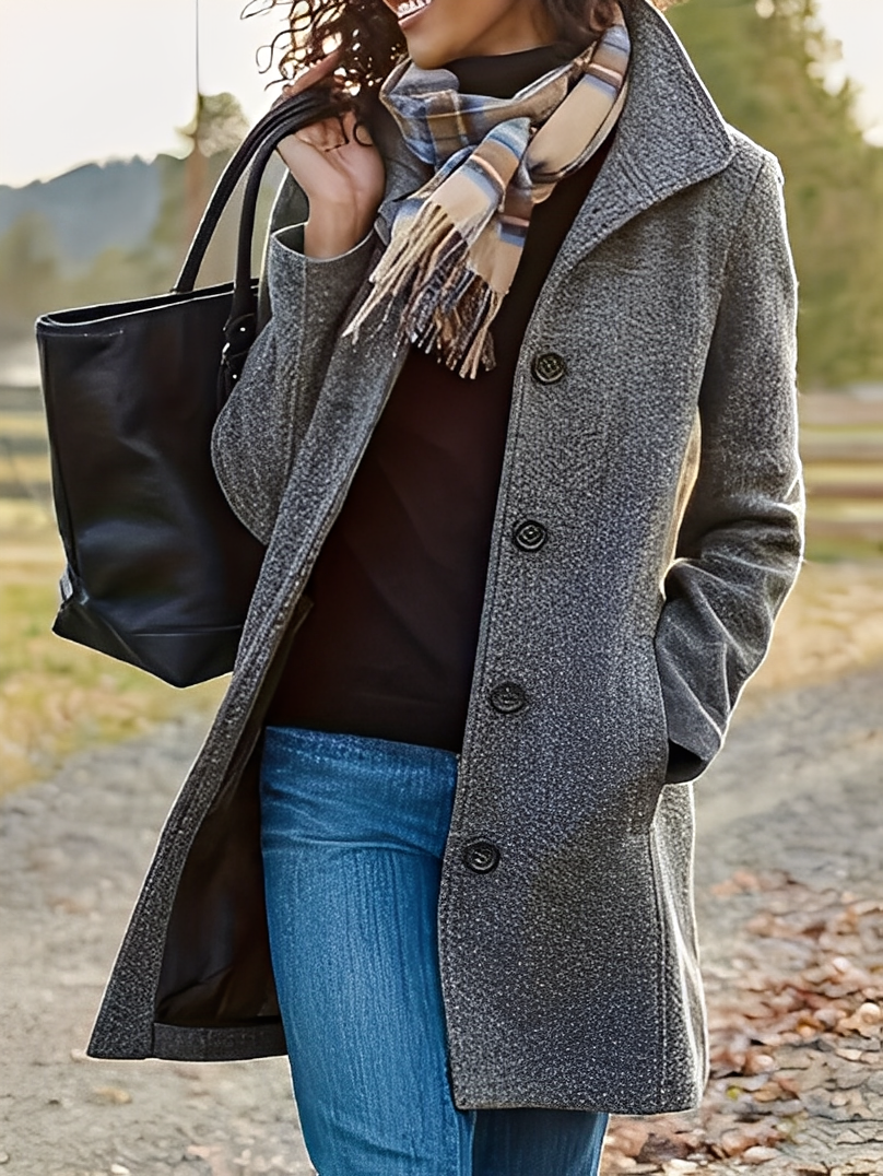 Jaclyn - Nykyaikainen, monipuolinen tweedtakki naisille