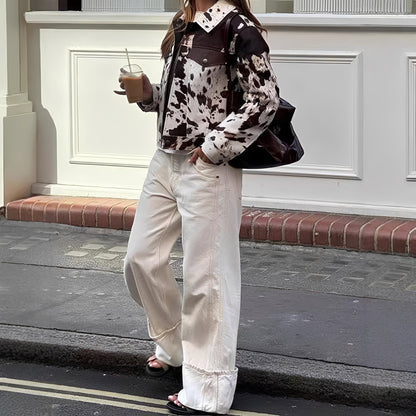 Beatrice - Tyylikäs takki kuviolla naisille