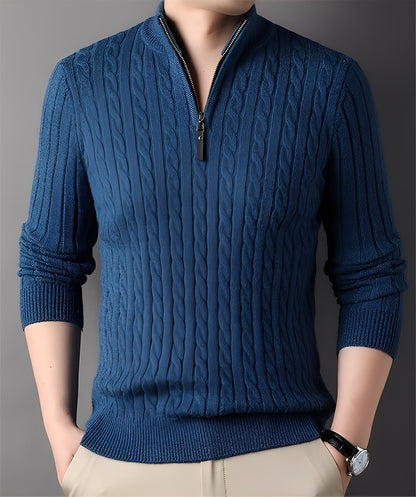 Damian - Moderni neulepusero vetoketjulla miehille