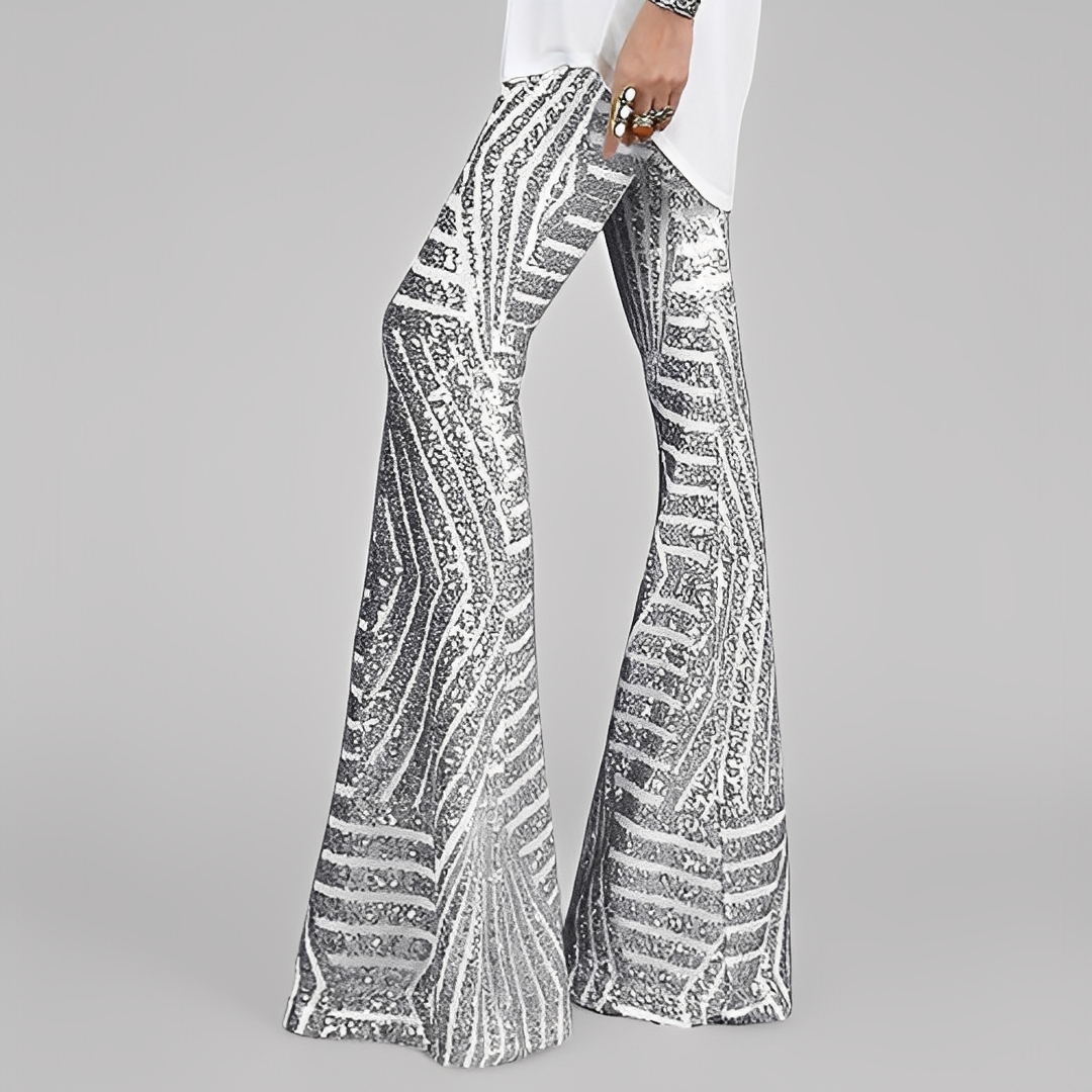 Aaralyn - Elegantti leveälahkeiset housut naisille