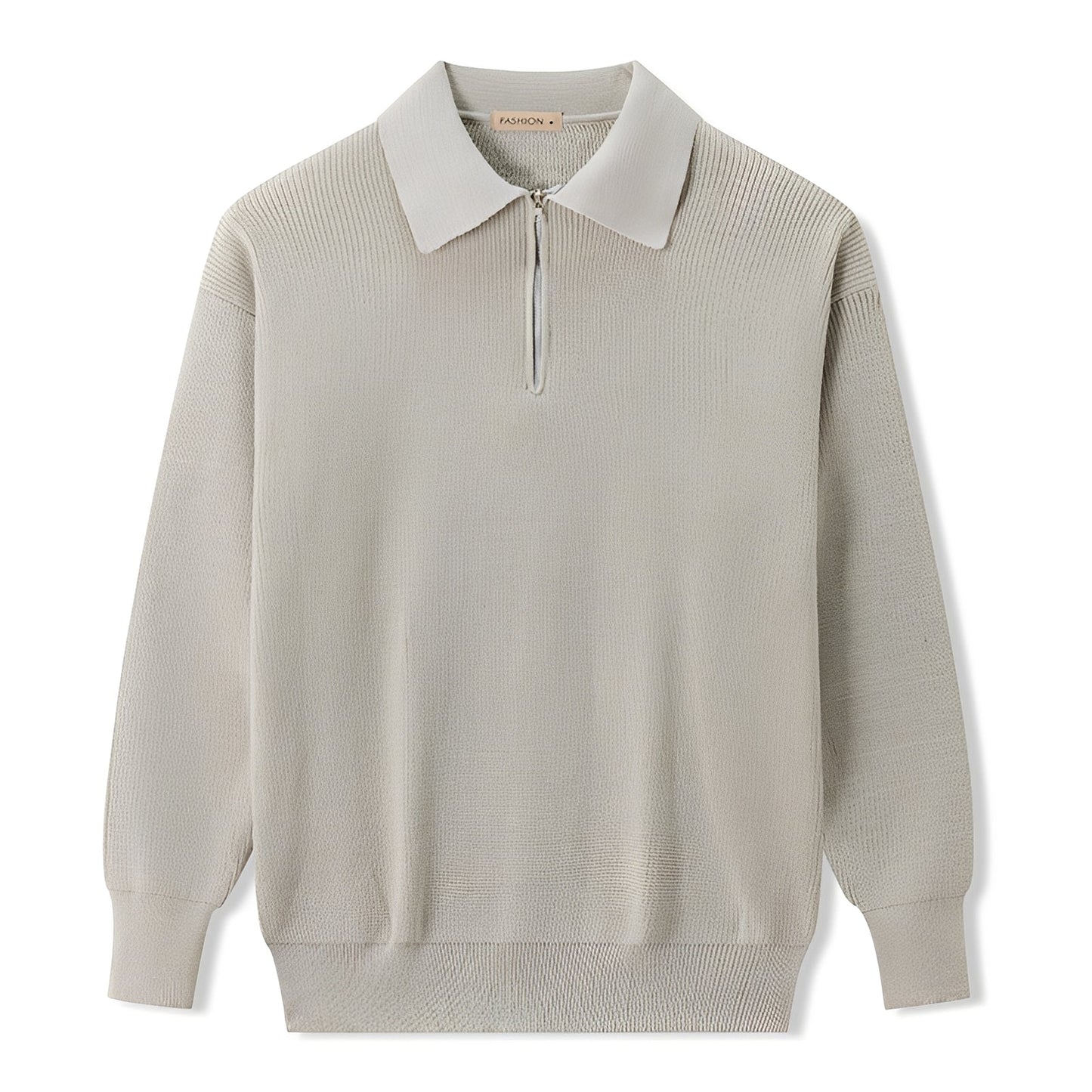 Justin - Moderni villapaita puolikkaalla vetoketjulla miehille