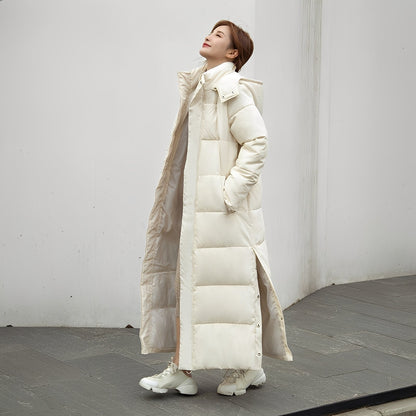 Maylis - Pitkä talvitakki tikattu lämmin naisille