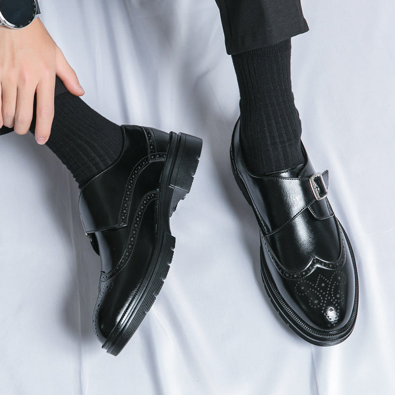 Jasper - Muodolliset nahkakengät solkikiinnityksellä miehille