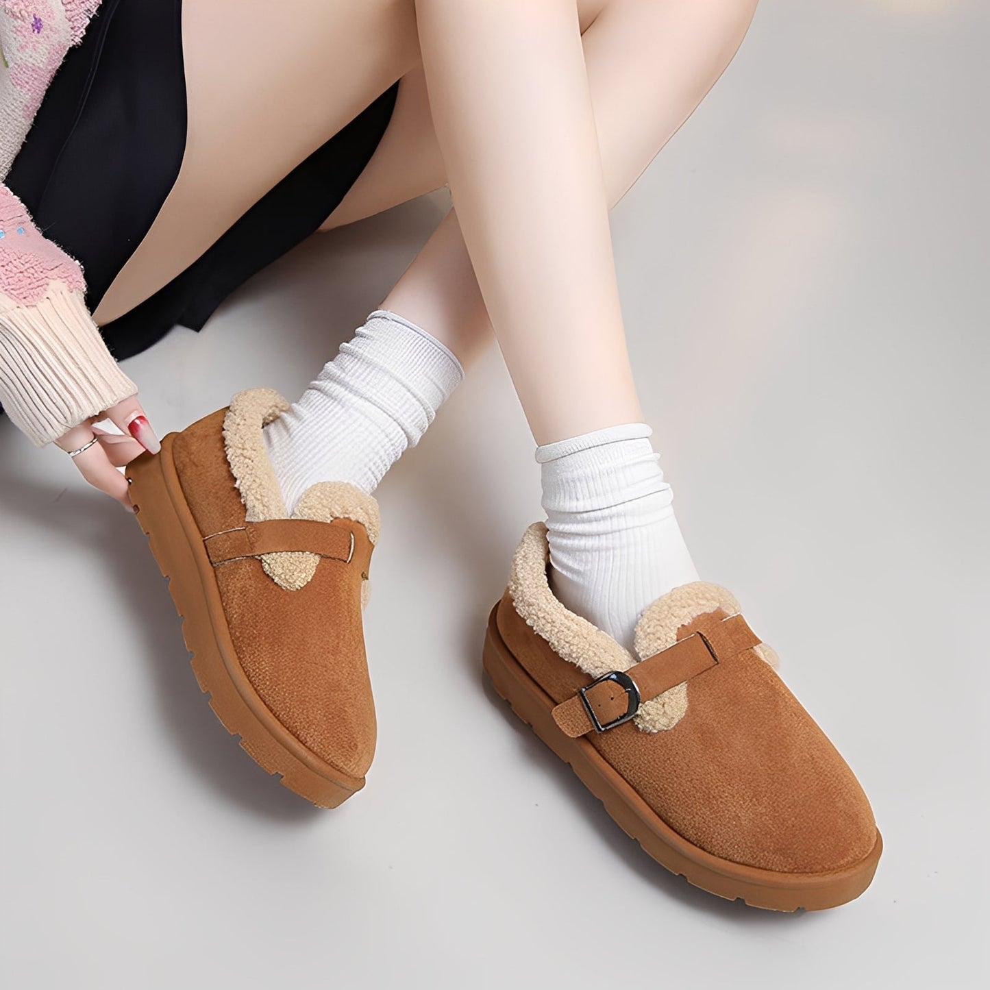 Jenee - Lämpimät nilkkurit liukumattomalla pohjalla naisille