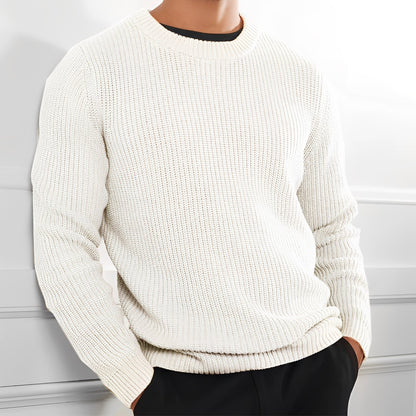 Floyd - Rento neulepusero pyöreällä kauluksella miehille