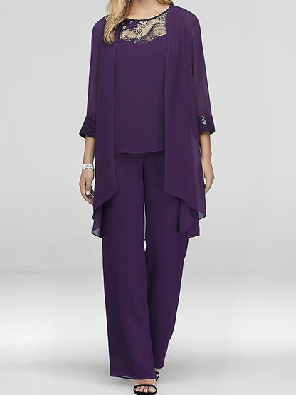 Nathalie - Tyylikäs kolmen osan asukokonaisuus naisille