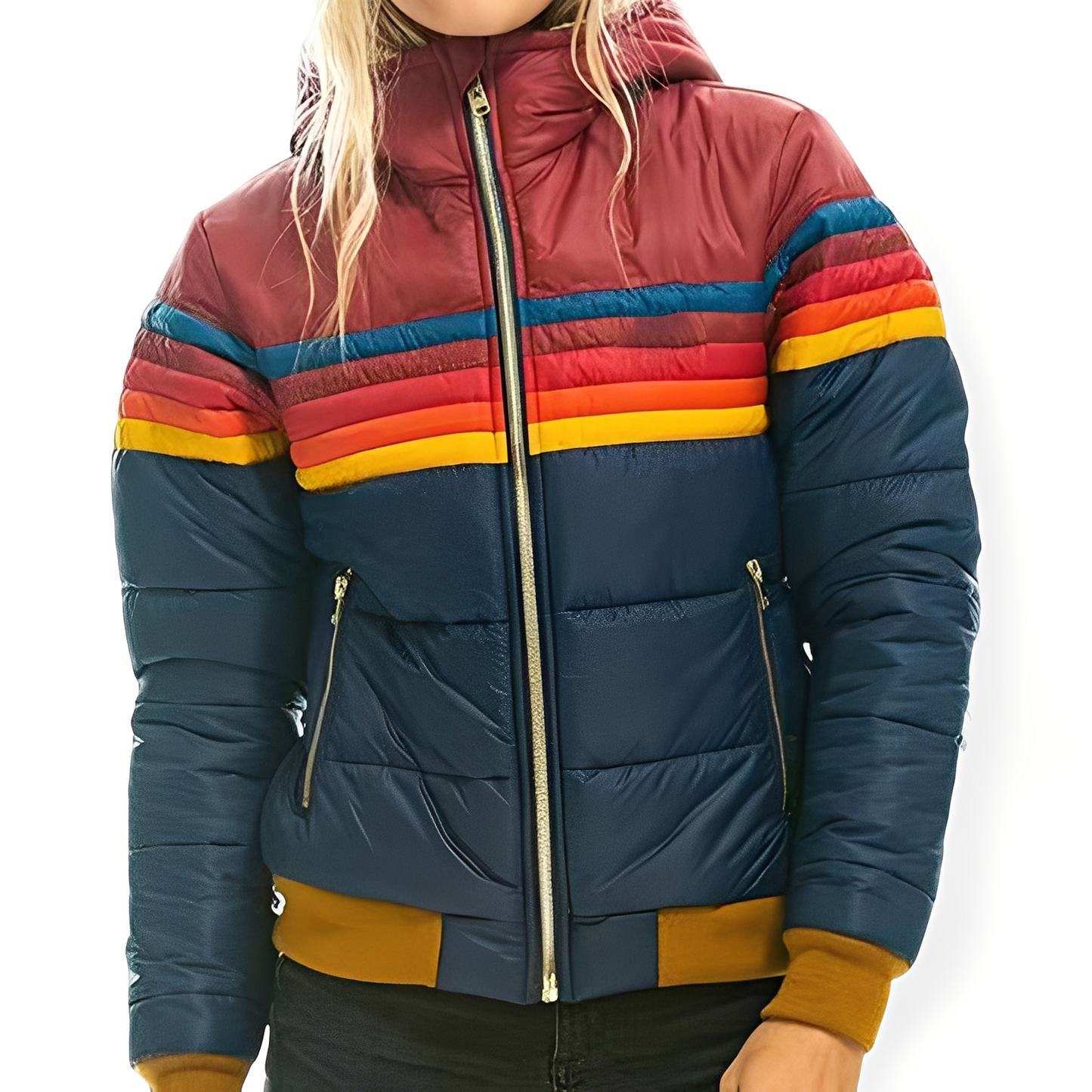 Sharon - Klassinen parka-takki hupulla naisille