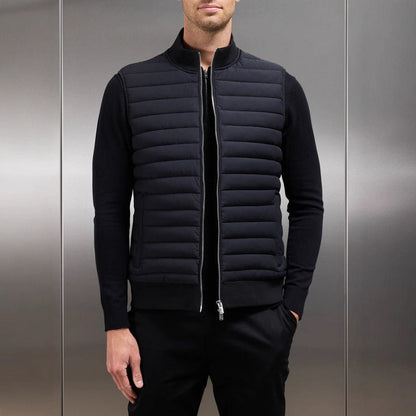 Joel - Lämmin, tikattu liivi miehille