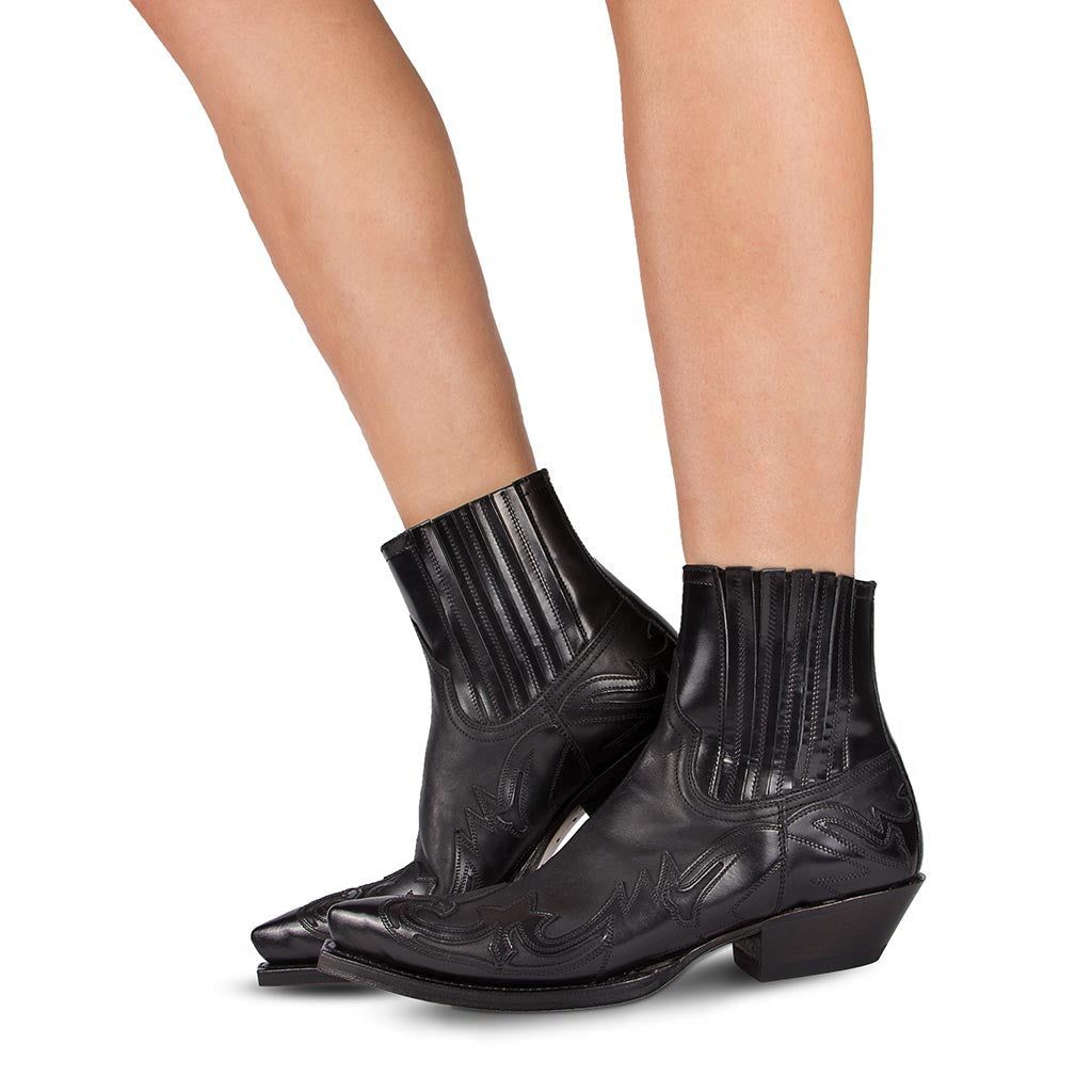 Geraldine - Retro-Cowboystiefel aus Leder naisille