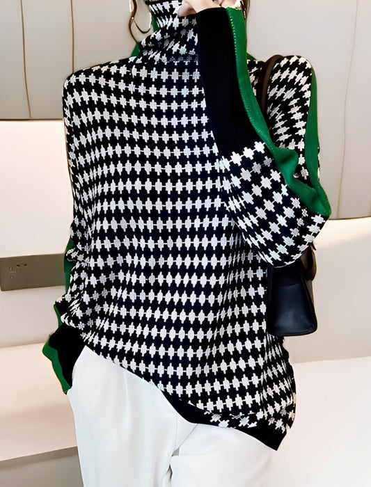 Bryony - Tyylikäs neulepusero poolokauluksella naisille