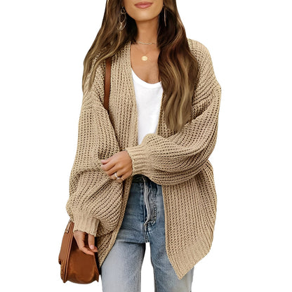 Nelly - Naisten väljä edestä avoin villatakki