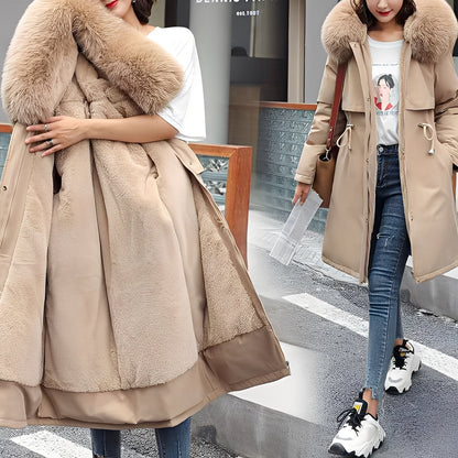 Evette - Tyylikäs, lämmin, toppatakki hupulla naisille