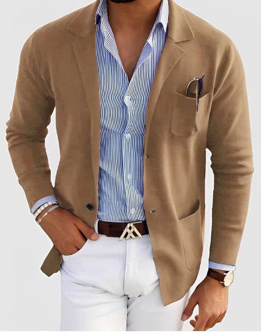 Giffard - Tyylikäs villatakki kaksirivisellä nappilistalla miehille