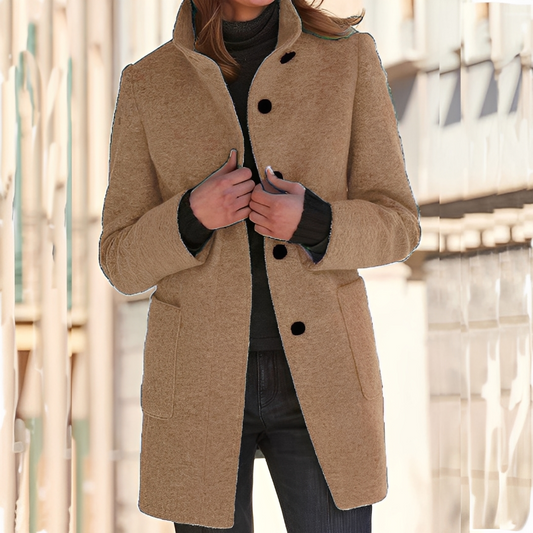 Tatienne - Pitkä nykyaikainen talvitakki naisille