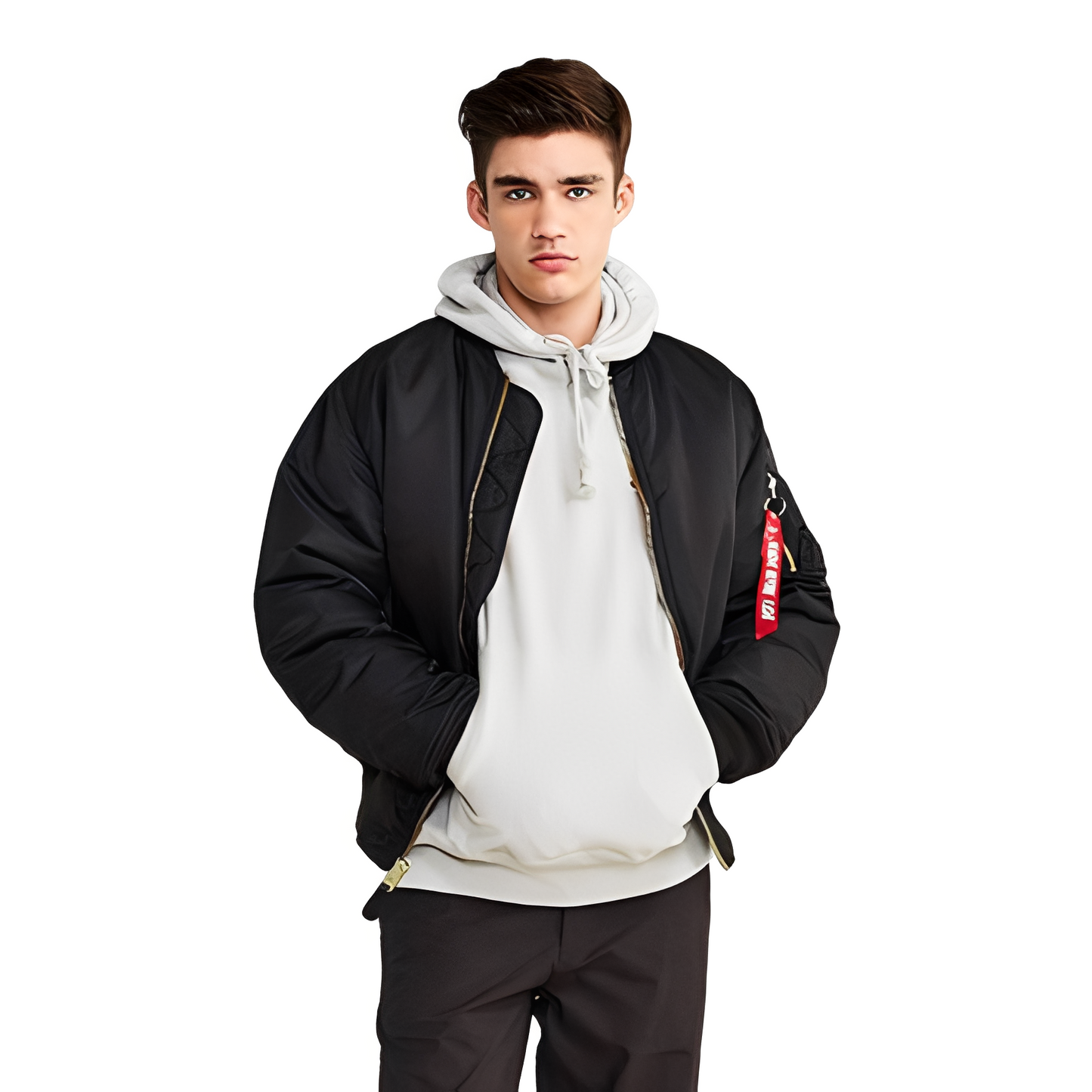 Norbert - Retro-lentäjätakki vuorauksella miehille