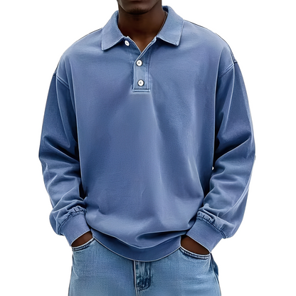 Chris - Klassinen paksu pitkähihainen paita miehille