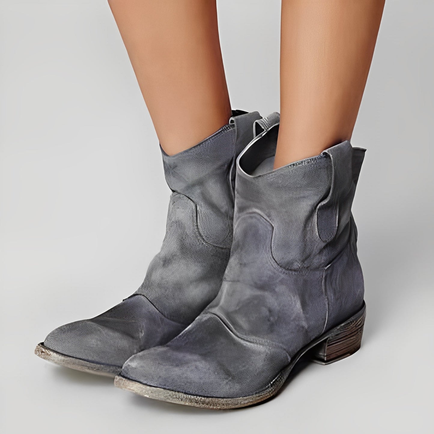 Adaline - Retro-cowboysaappaat matalalla korolla naisille
