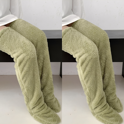 Camellia - Lämpimät, polvenylittävät talvisukat naisille