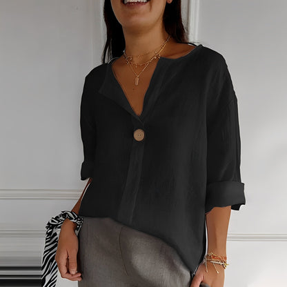 Noémie - Kevyt V-kauluksinen pusero naisille