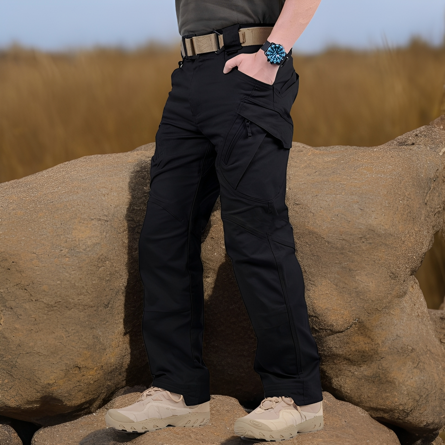 Matteo - Taktinen suora cargohousut miehille