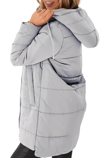 Lesley - Tyylikäs untuvatakki hupulla naisille