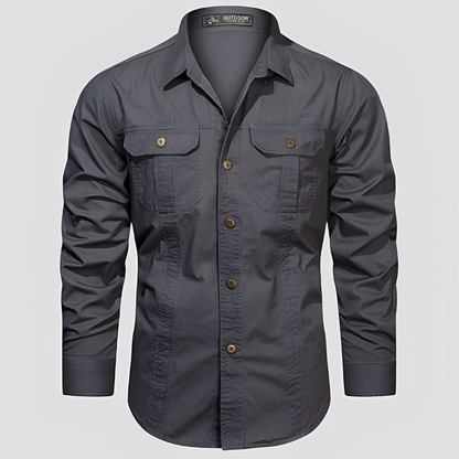 Ranulph - Rento Pitkähihainen Cargopaita Miehille