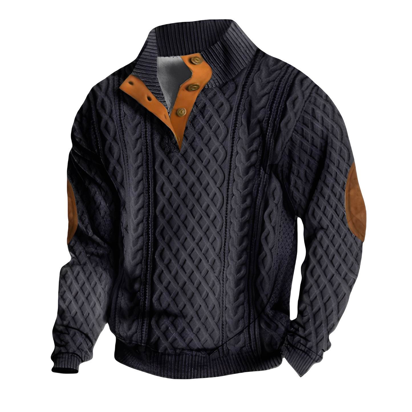 Austin - Retro-neulepusero tyylikkäällä painatuksella miehille