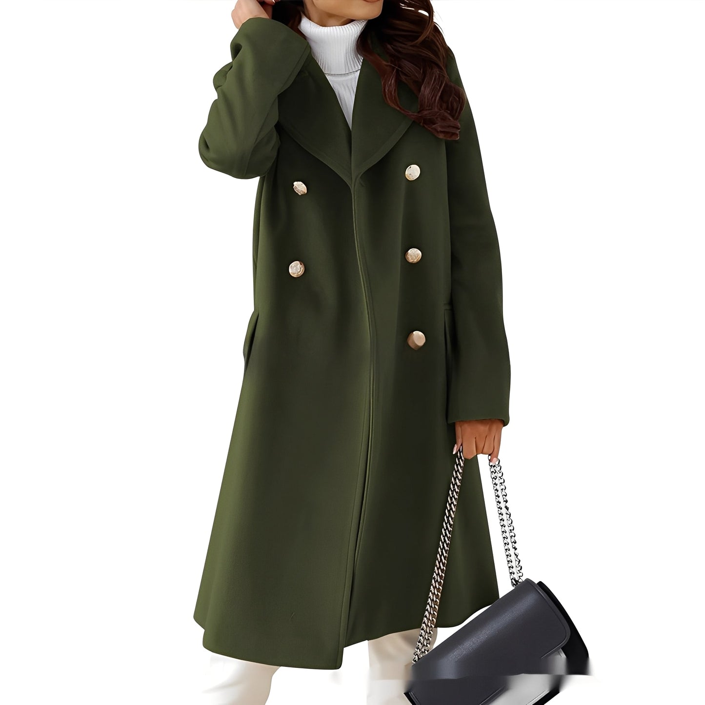 Amanda - Tyylikäs kaksirivinen takki naisille