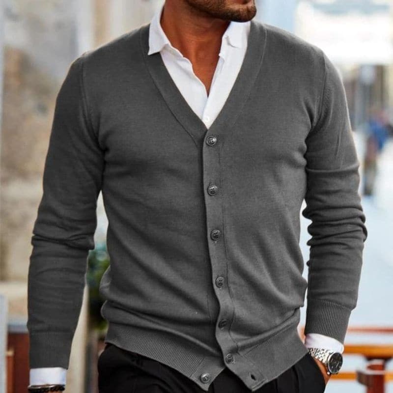 Jacques – Business-Cardigan knopfivalla