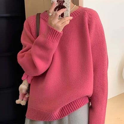 Roxanna - Yksinkertainen ylisuuri villapaita naisille