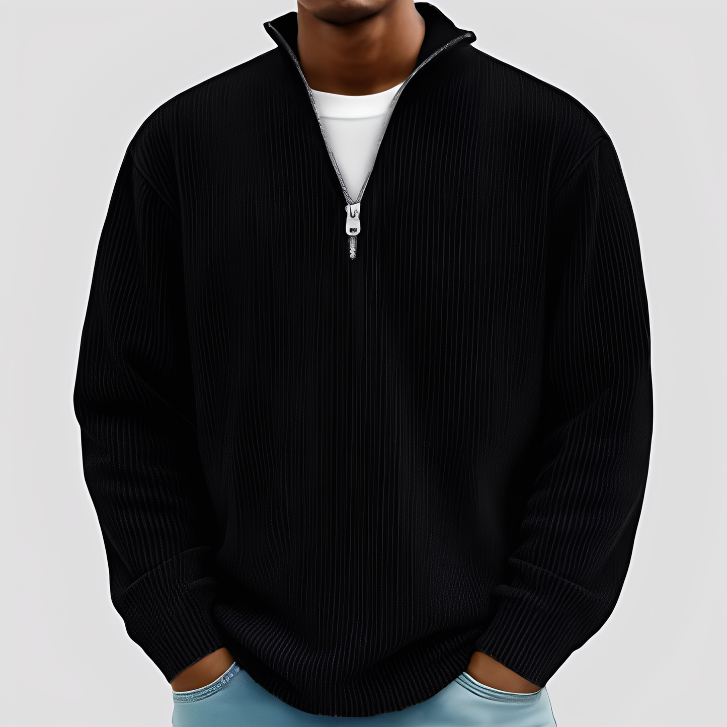 Henry - Moderni, vapaa, lämmin villapaita miehille