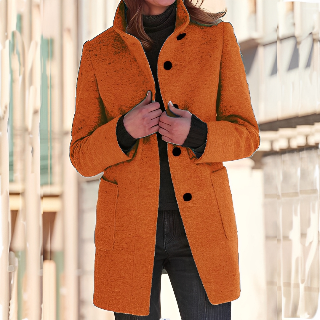 Tatienne - Pitkä nykyaikainen talvitakki naisille