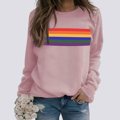 Roseann - Tyylikäs villapaita värikkäällä painatuksella naisille