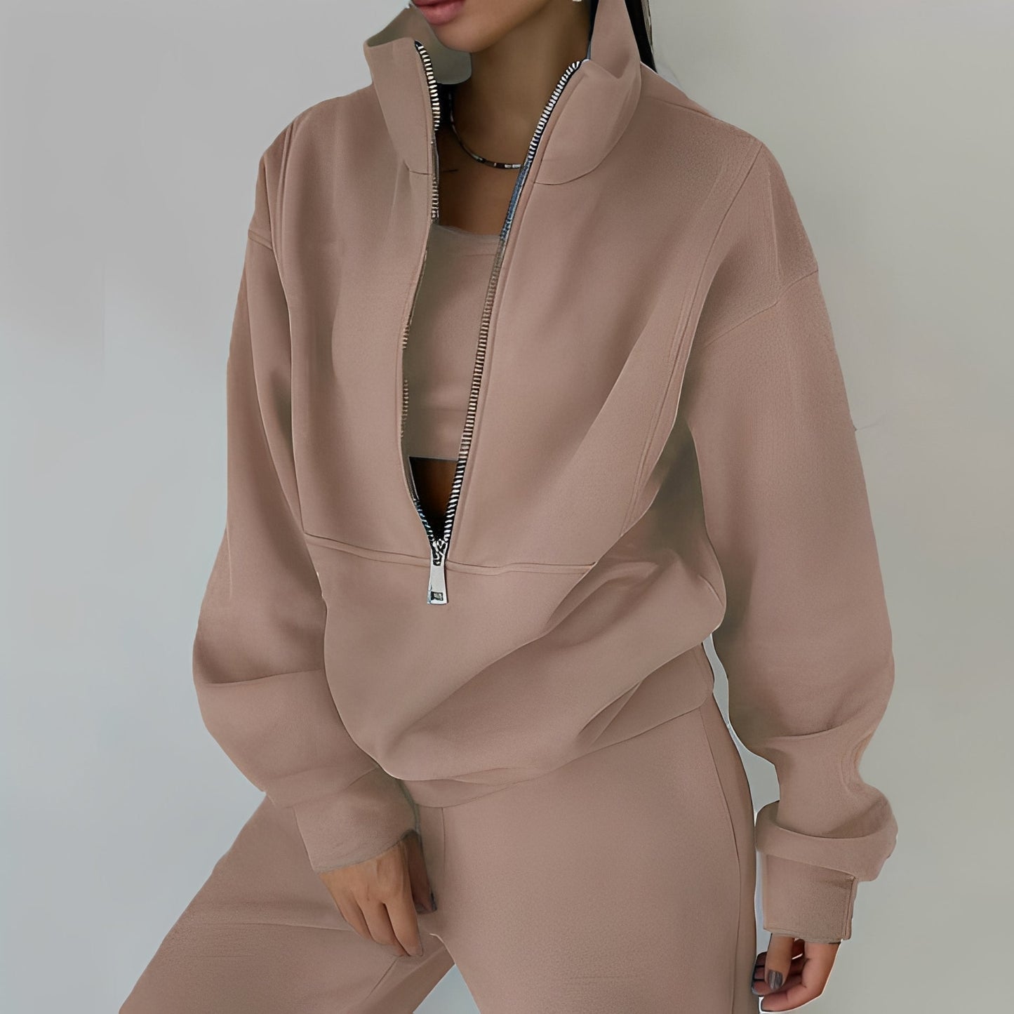 Mélissa - Kaksi-osainen ylisuuri rento verryttelypuku