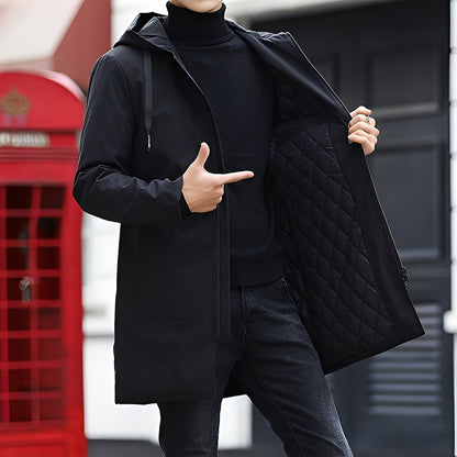 Derren - Rento, kevyt takki hupulla miehille