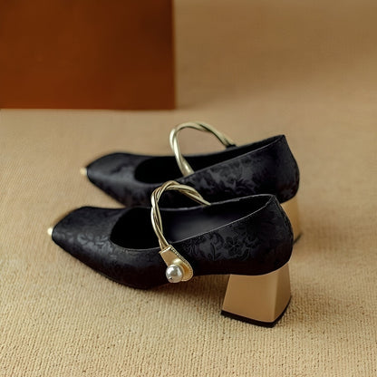 Rhonda - Tyylikkäät luksus-korkokengät kaiverruksella naisille